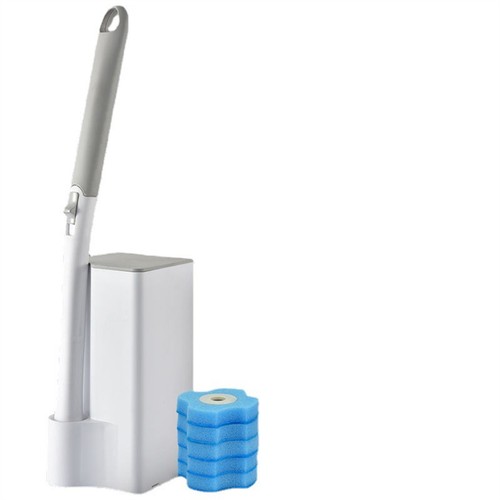 Disposable Toilet Brush Set Toilet Bowl Cleaning System Cleaners with 20 Refills - Picture 12 of 14
