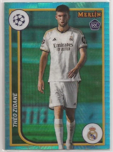 2024 Merlin Soccer - Theo Zidane RC - Aqua Prizm Refractor - 137