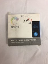 NEW Pro Optic 62mm Multi Coated Slim UV Lens Filter