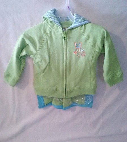 Capri Shorts Lucky Lime, Shirt, Jacke mit Reißverschluss 3-teiliges Set - Größe: 12 Monate Kleinkinder - Bild 2 von 2