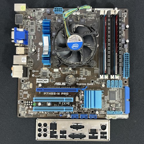 MOTHERBOARD/CPU/RAM COMBO: ASUS P7H55-M PRO LGA 1156 + Intel i5 760 + 8GB DDR3 - Afbeelding 2 van 8