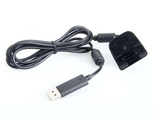 2-IN-1 Dedicated Charging Connecting Cable For Xbox 360 Black - Picture 2 of 3