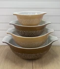 Set of 4 Pyrex Woodland Cinderella Nesting Mixing Bowls 441 442 443 444 Vtg
