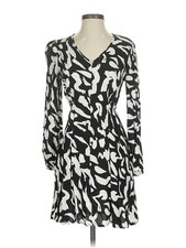 Nine West Women Black Casual Dress XS