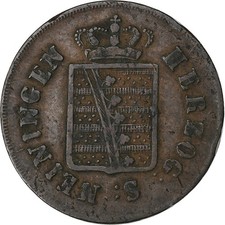 [#1306254] German States, SAXE-MEININGEN, Eberhard II, Kreuzer, 1831, Copper, EF