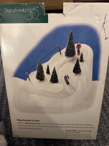 DEPT 56 Village Accessories - SKIPISTE Animated #52733 ~ getestet - mit Karton - Bild 2 von 11