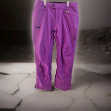Marker 10-10 Snow Ski Pants Women's 10 Purple Insulated Waterproof Mountain Gear