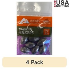 Fishing Weight Egg Sinker 1/2 Oz 4 Pack Casting Deep Water Bait Rigging New