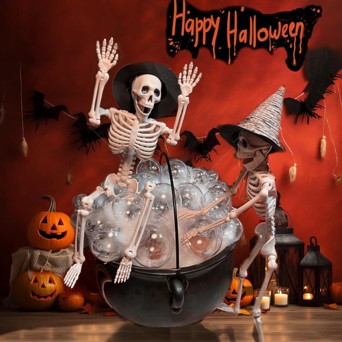 5 Stück Halloween Deko Outdoor Indoor Halloween Skelett gruselig beweglich Ske - Bild 8 von 8