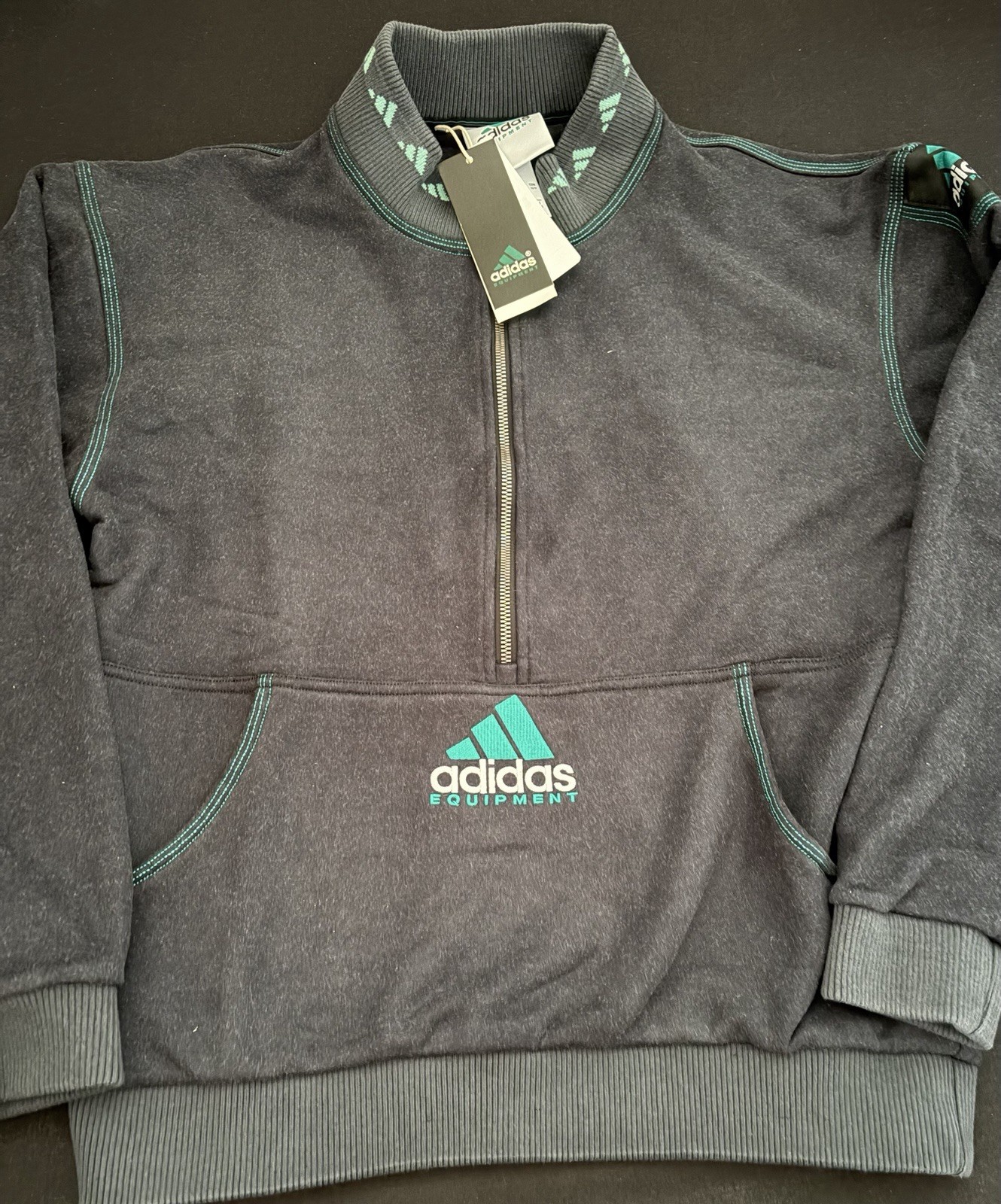 Logo Sweatshirt Black Men Sz Xs Jw9875