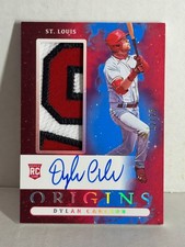 2022 PANINI CHRONICLES AUTO ROOKIE RPA  ORIGINS DYLAN CARLSON /25 CARDINALS