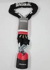 RADIKAL RK4120 Motorcycle Chain Lock Padlock and Reinforced Steel Heavy Duty