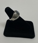 Vintage Mid Century Clark & Coombs Hematite Sterling Silver ring 10.4g Size 7.5 — photo 3