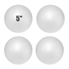Styrofoam Balls 5 Inch,4PC Large White Foam for Crafts, DIY
