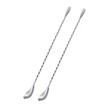 Briout Bar Spoon Cocktail Mixing Stirrers for Drink, Stainless Steel 12 Inche...