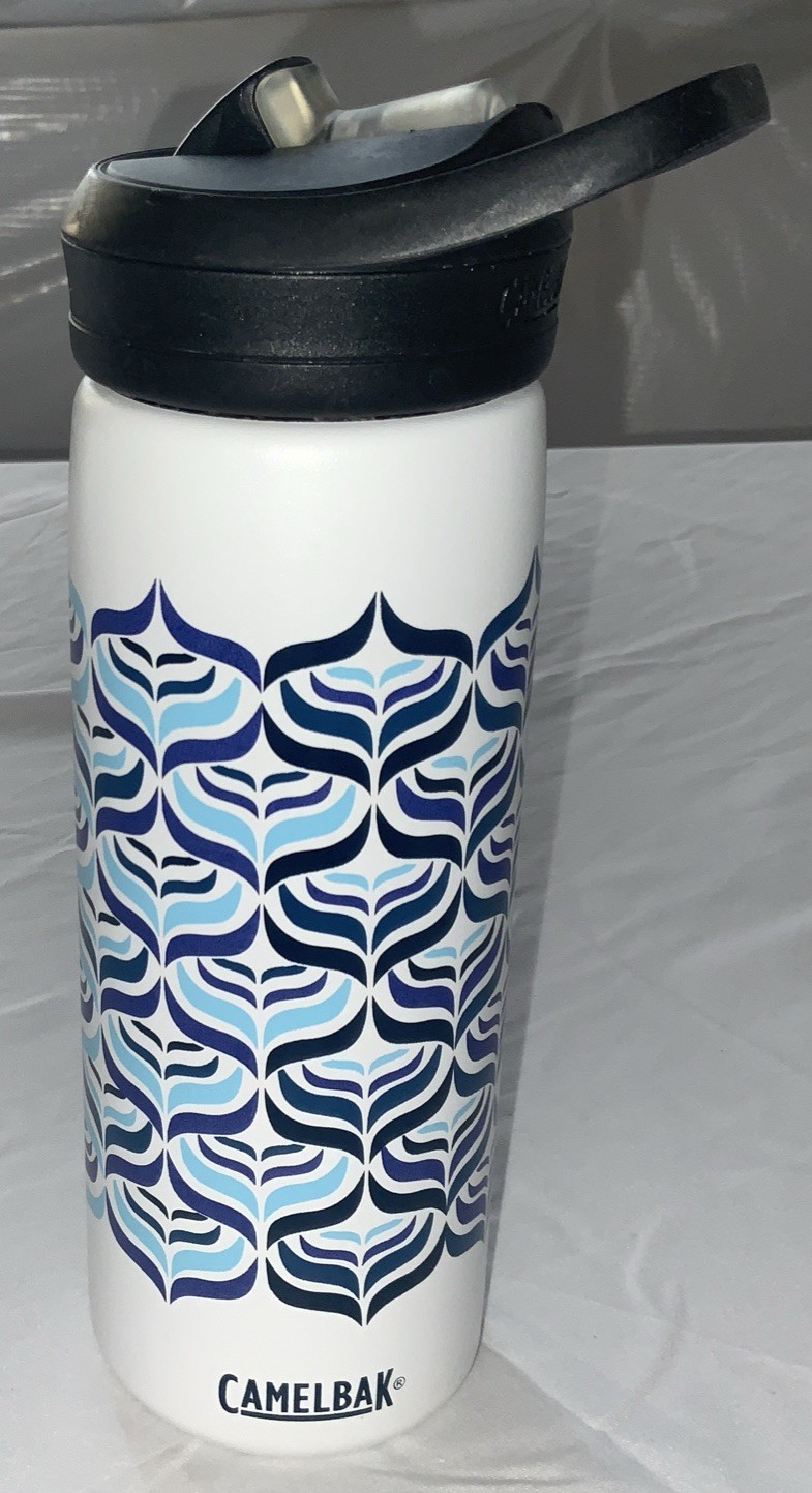 20oz White/blue