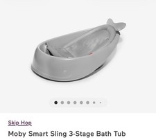 Skip Hop Moby Smart Sling 3-Stage Baby Bath Tub - Gray