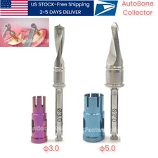 Dental Implant Bone Collector Kit Drills Stoppers Autobone Chip Maker ACM GBR