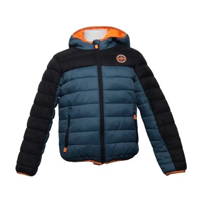 Dopo Dopo Boys, Winterjacke, Jungen, Größe: 122, Blau/Schwarz/Orange #LHy