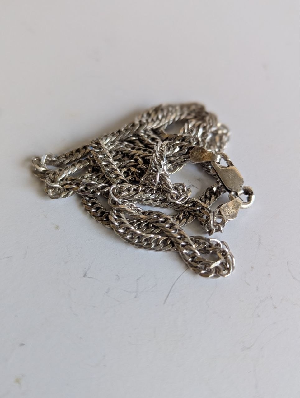 Solid 925 Sterling Silver Curb Link Chain Necklac… - image 20