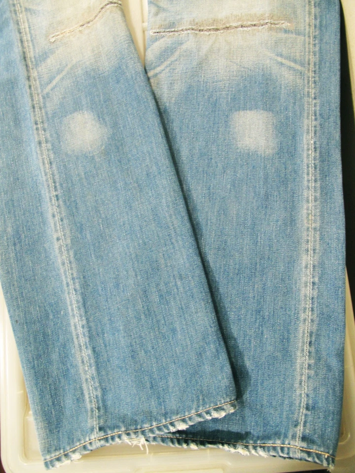 LO ÚLTIMO DE COLECCIÓN 1955 REPRO LVC Hombres LEVI'S 501 BIG E RIBETE JP Jeans 36 x36 (ajuste 35x34) Foto 4 de 4