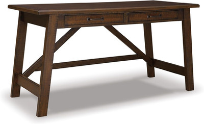 Charming Distressed Brown Rustic Home Office Desk by Baldridge