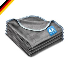 Fensterputztücher Carbon Microfaser 30x30cm fusselfrei 4er Pack
