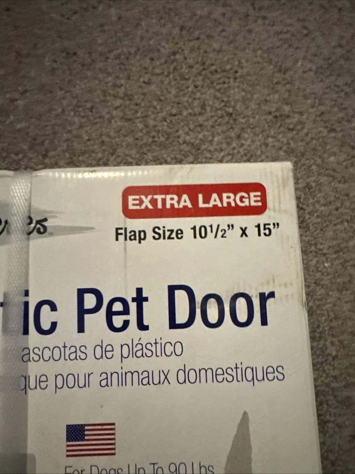 Ideal Pet Products puerta de plástico extra grande para mascotas 10,5” X 15” corredera autobloqueante Foto 4 de 4