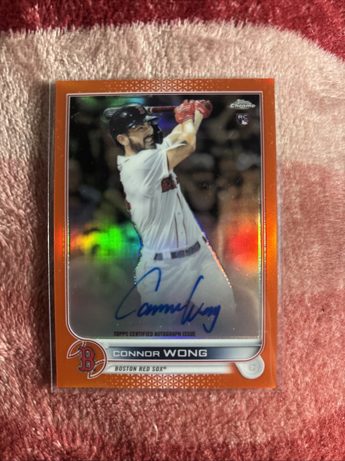 2022 Topps Chrome Rookie Connor Wong #RA-CW #/25 On Card Auto