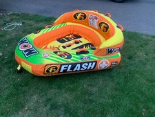WOW Flash Cockpit Towable Tube for Boating, Inflatable Boat Tube for Water