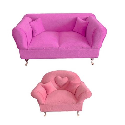 1/6 Dollhouse Sofa Life Scene Supply Miniaturmöbel für 12'' Dol Accs