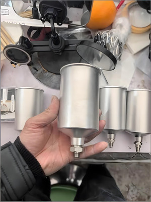 Custom Aluminum Gravity Spray Gun Cup 250mL For Anest Iwata LPH-80