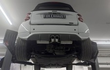 Fox Exhaust Smart Fortwo 451 for Turbo & Brabus 0 3/32x3 5/32in Double Pipe Ab