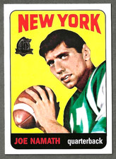 1996 Topps 40th Anniversary #122 Joe Namath New York Jets 1965 Topps REPRINT