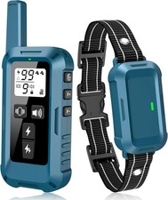 Dog Shock Collar - 4200FT Dog Training Collar with Remote,IPX7 Waterproof Blue 