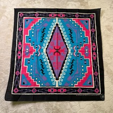 VTG 90s Tribal Aztec Geometric WAMCRAFT USA RN14193 Bandana Good Shape