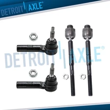 Front Inner Outer Tie Rod Ends for 2005-2010 Dodge Ram Dakota Mitsubishi Raider