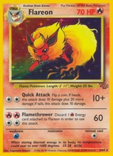 Flareon - 3/64 - Pokemon Jungle Unlimited Holo Rare Card WOTC NM on eBay