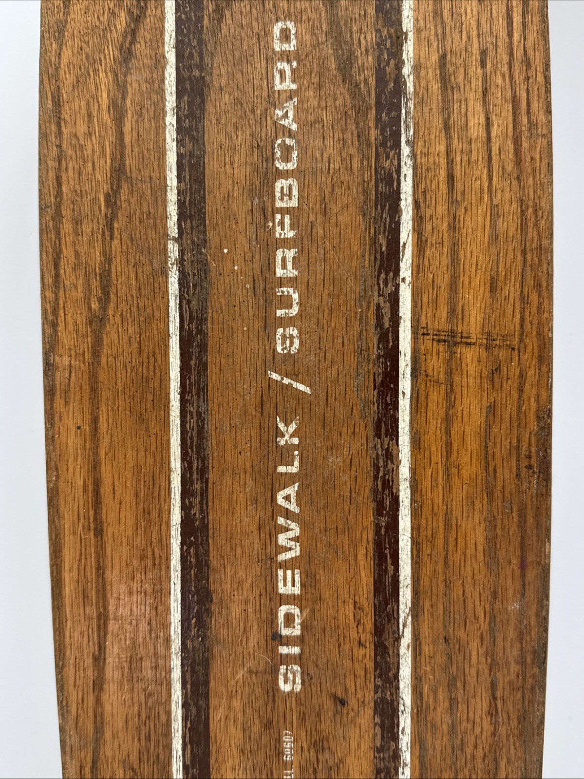 VTG ZIPEES Sidewalk Surfboard 60s Skateboard Manning Mfg Chicago Wood Deck M-444