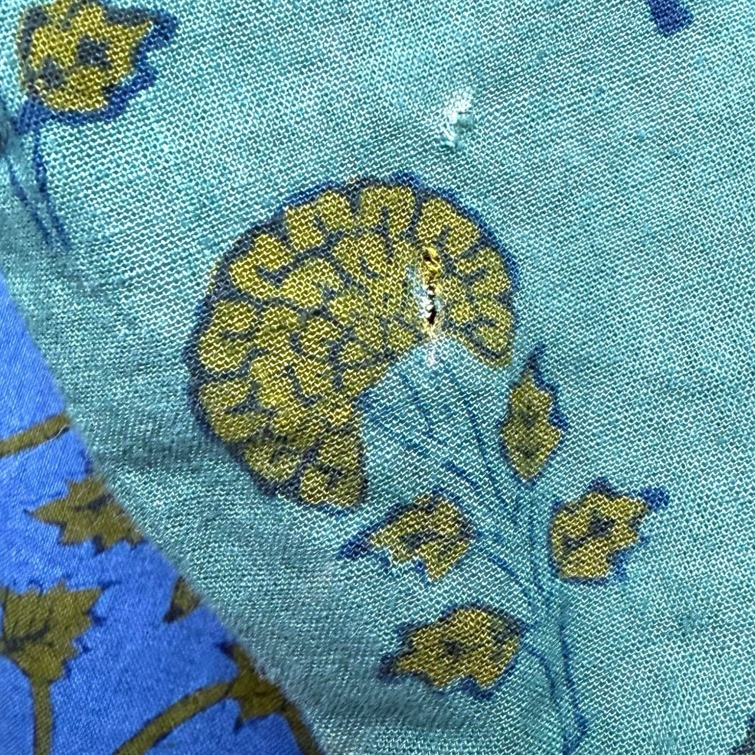 Patchwork Block Print Tunic Womens PL Artisan Hip… - image 14