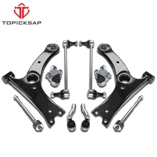 Suspension Front Lower Control Arm Sway Bar Tie Rod For 2003-2008 Toyota Corolla