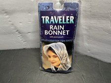 Vintage NOS Traveler Rain Bonnet w/ Purse Pouch  New, Never Used Condition