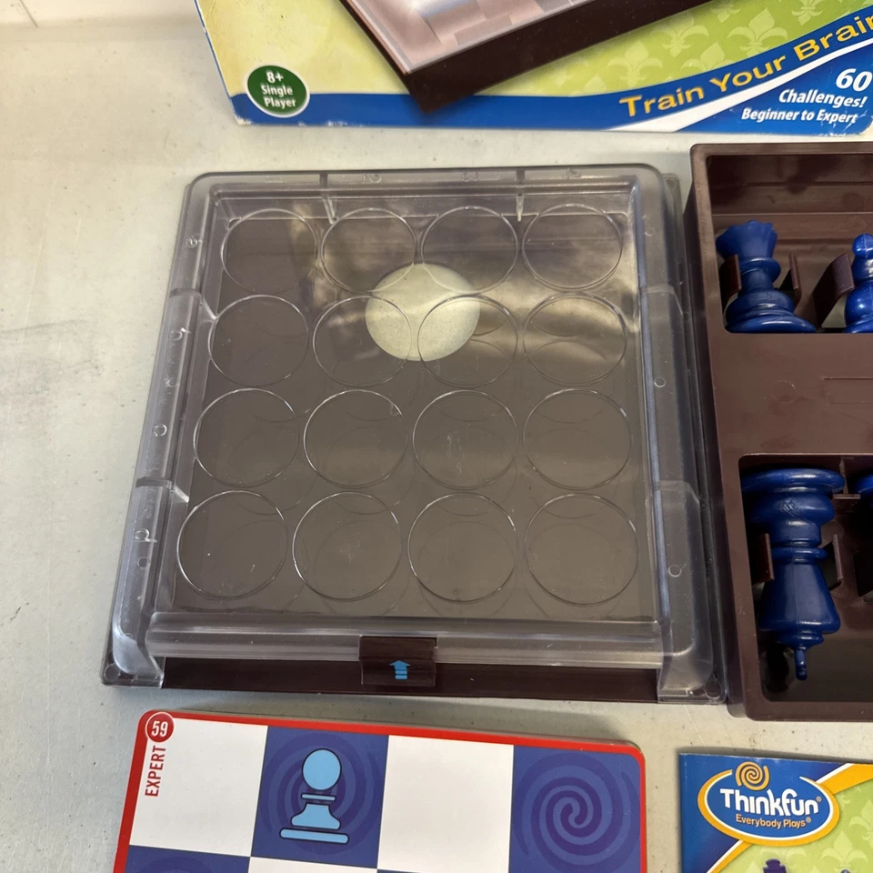 Solitaire Chess COMPLETE Thinkfun 2010 Logic Strategy Puzzle Challenges Solo - Image 4 of 4