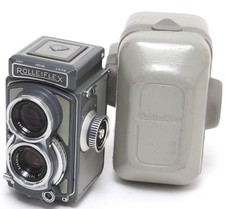 Rolleiflex Baby 4x4 Gray w. Schneider Xenar 3.5/60 NOTTESTED probably broken
