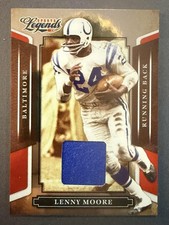 2008 Donruss Sports Legends #142 Lenny Moore Materials Mirror Red #/100