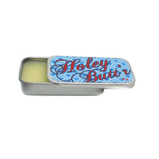 .35 Oz Tin of Holey Butt'R Vegan Ear Gauge Stretching Lobe Cream