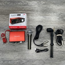 Focusrite Scarlett Solo 2nd Gen and Samson Q2U Dynamic Microphone Bundle Read