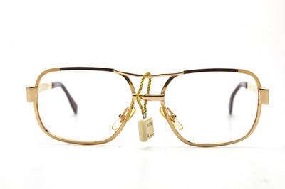   Vintage ALAN PACKARD Brille Metallgestell Gold Plated 60s  Unisex