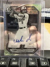 2026 Bowman Baseball /15 Wehiwa Aloy #BMA-WA Black White Mojo Auto Orioles
