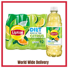 Lipton Diet Green Tea Citrus, 16.9 Fl Oz Bott...